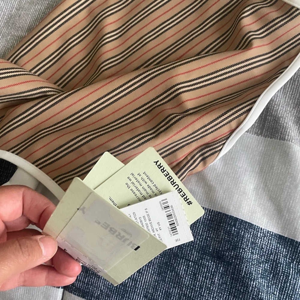 Brand new burberry one piece toddler swimsuit